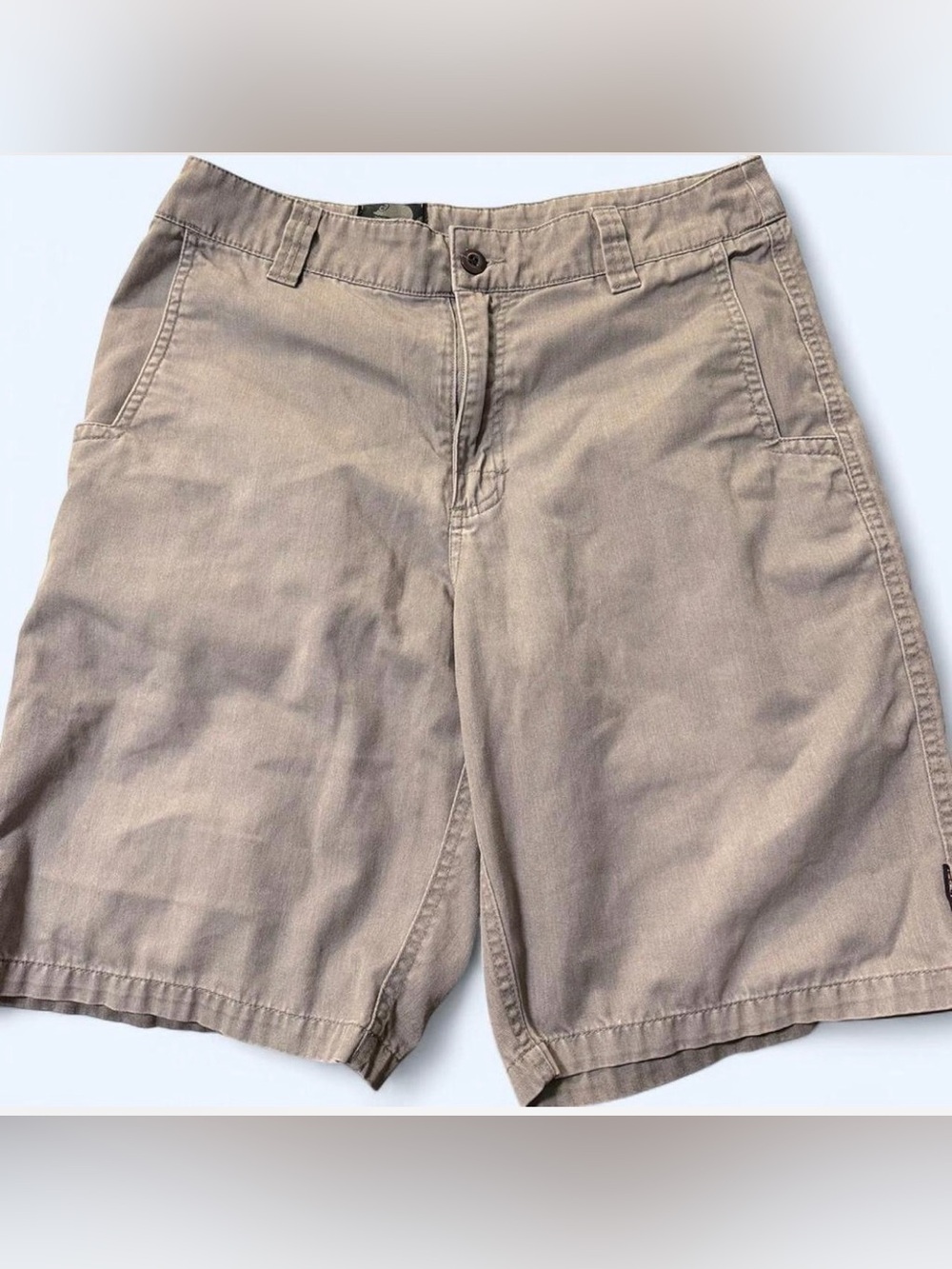 Metal Mulisha Men's Flat Front Shorts in Taupe Brown